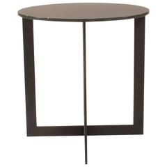 Used Round Glass Top Domino Side Table by Nicola Gallizia for Molteni, Italy