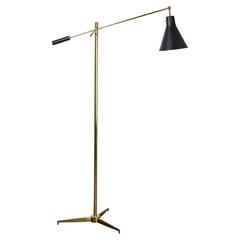 Brass Floor Lamp by Angelo Lelli for Arredoluce 9