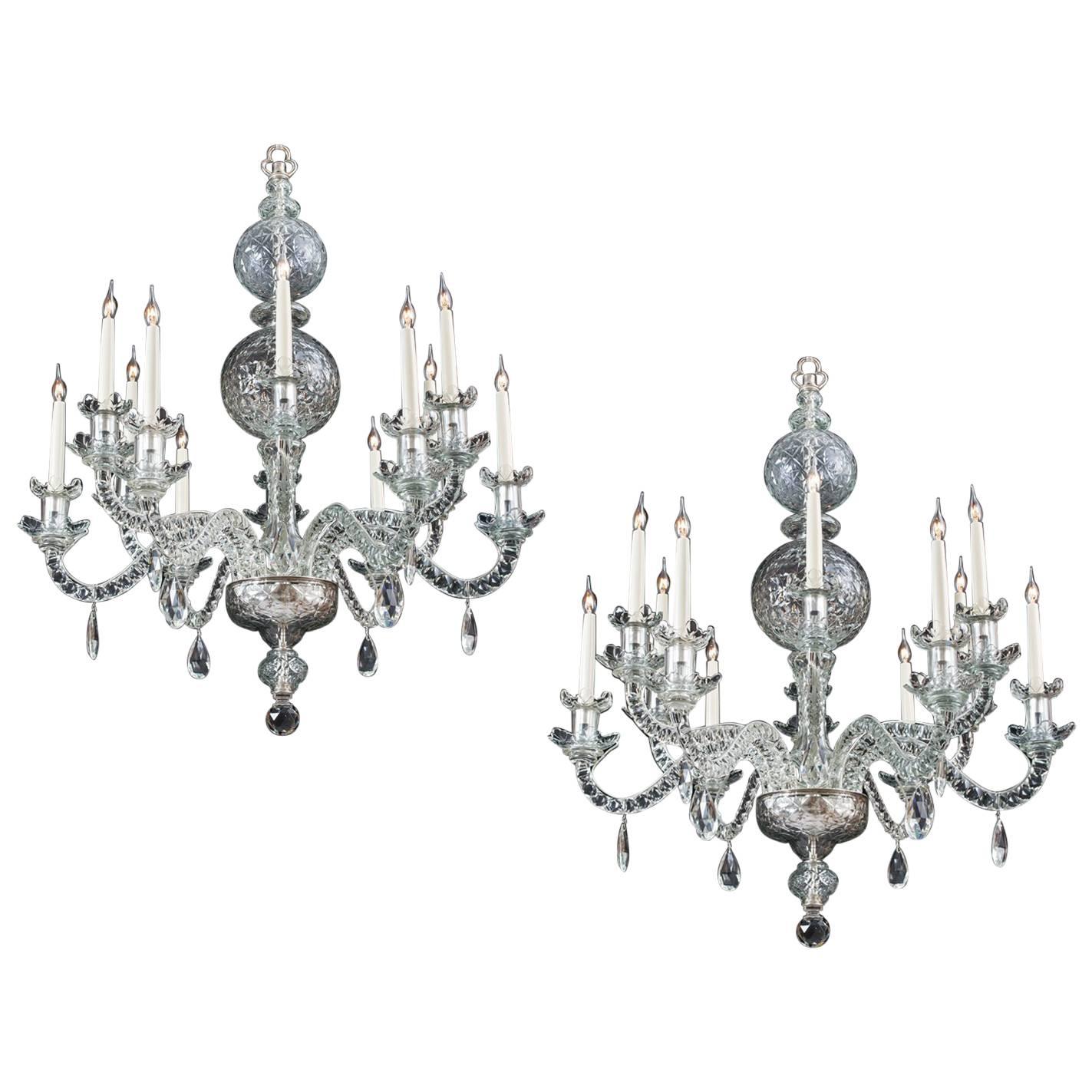 Pair of George II Style Chandeliers