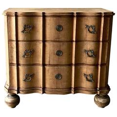 18th Century Dutch Serpentine Front Chest of Drawers