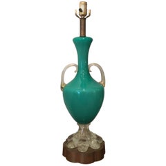 Aqua-Green Barovier Murano Table Lamp