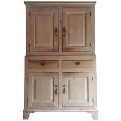 Antique Housekeepers Cupboard Pantry Solid Pine Victorian, 19th Century