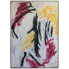 Phillip Callahan Abstract Oil Painting, 1950