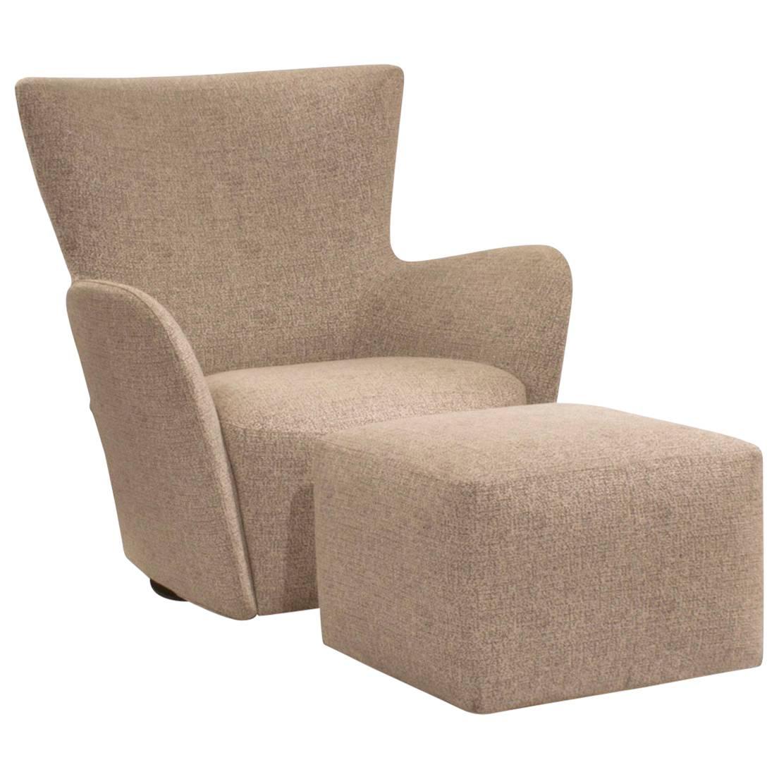 Mandrague Armchair and Pouf by Ferruccio Laviani for Molteni, Italy For Sale