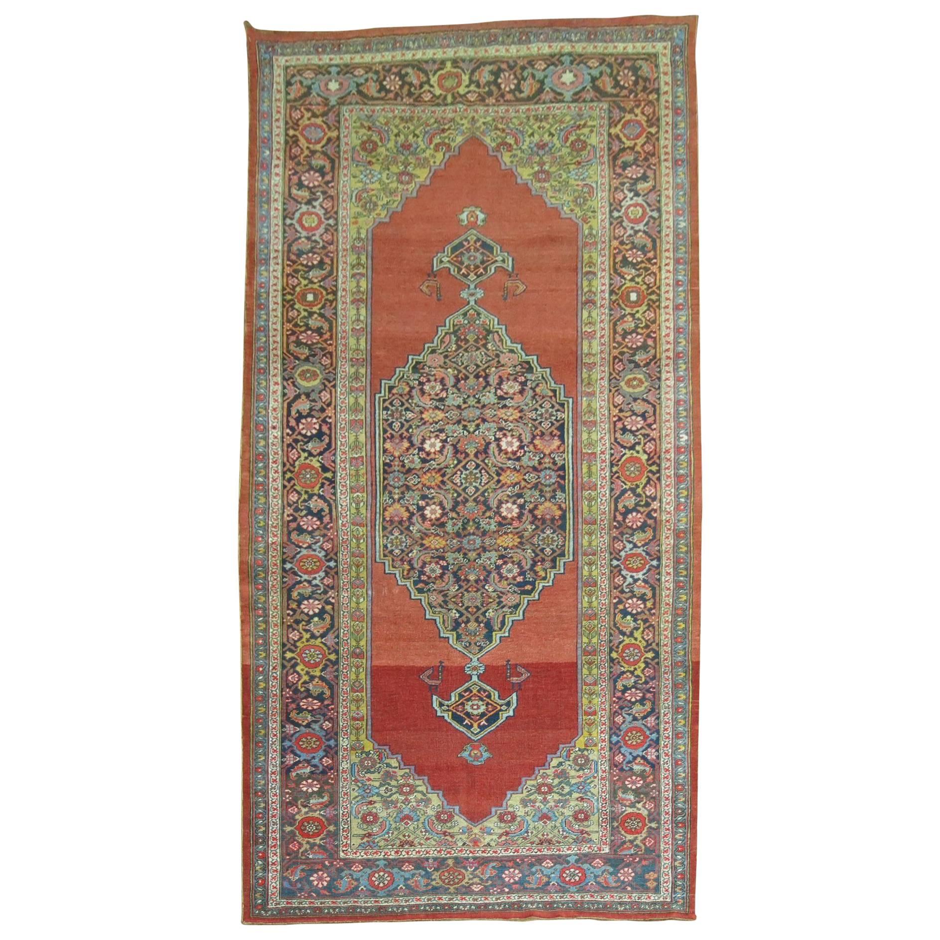Zabihi Collection AntiqueBidjar Gallery Rug For Sale