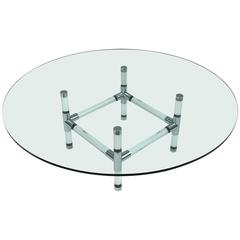 Acrylic and Chrome Cocktail Table by Charles Hollis Jones 10