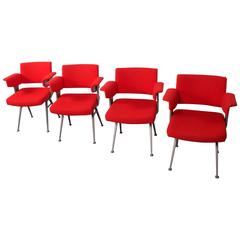 Set of Four Industrial Friso Kramer “Resort” Chairs for Arend De Cirkel 8