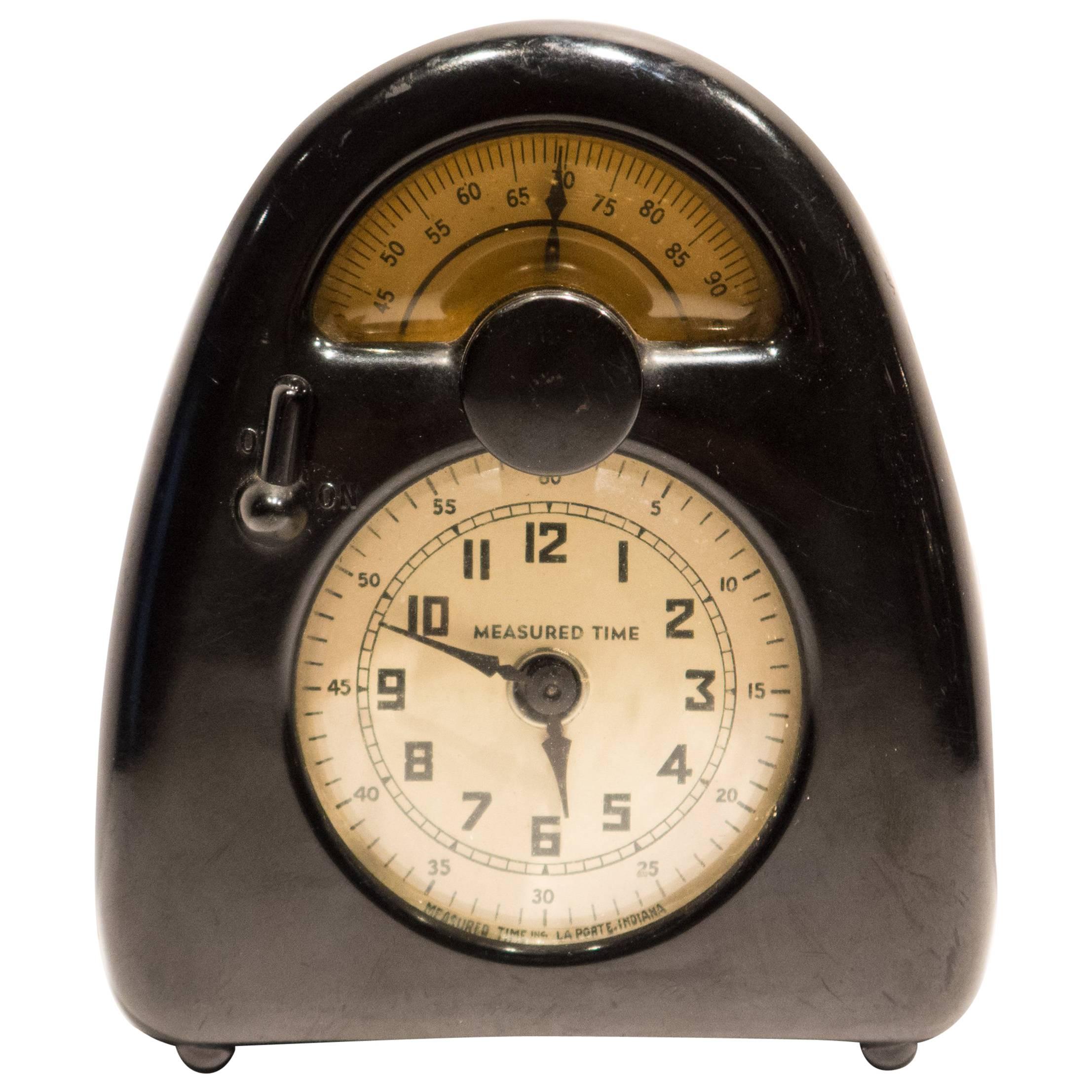 Isamu Noguchi Measured Time Clock and Kitchen Timer