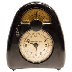 Vintage Isamu Noguchi Measured Time Clock and Kitchen Timer