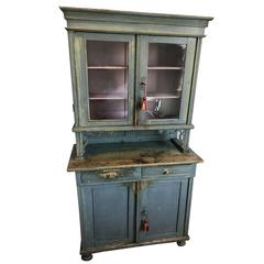 Used Swedish Gustavian Glass Top Cabinet