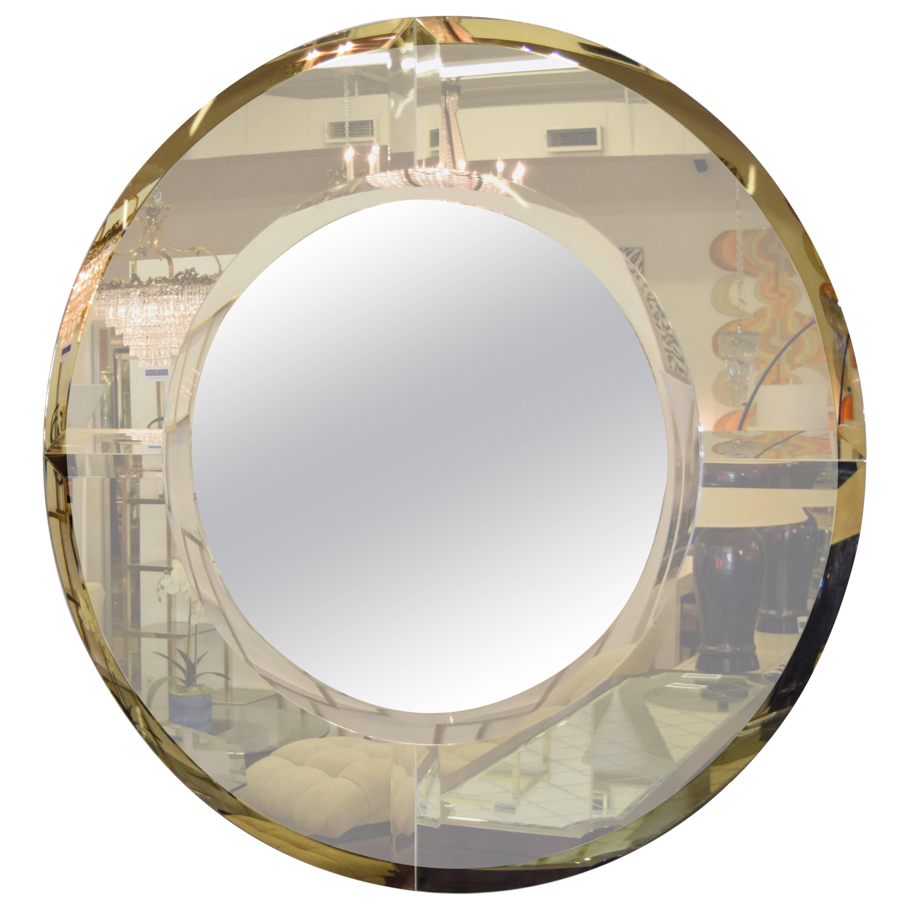 Large Saturn Mirror by Karl Springer