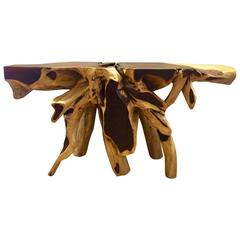 Rosewood Root Console Table