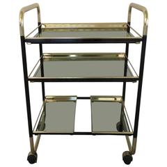 1960s Italian Barcart with Interchangeable Shelves