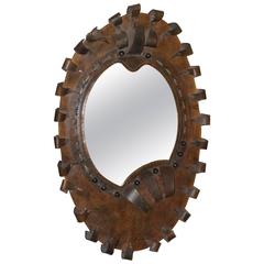 Italian Leather Mirror 1