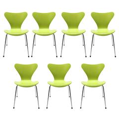 Retro Arne Jacobsen Series Seven Dining Chairs for Fritz Hansen