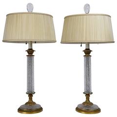 Pair of Vintage Regency-Style Table Lamps