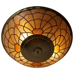 Brass Flush Mount or Wall Sconce
