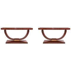 Pair of Maitland-Smith Shagreen Consoles 10