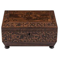 Antique Rosewood Tunbridge Ware Sewing Box 4