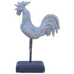 Zinc Rooster on Stand