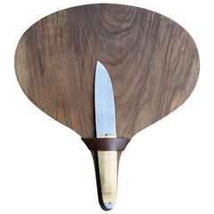 Vintage Carl Auböck Cutting Board and Knife