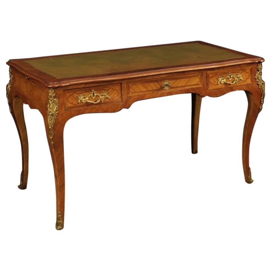 20th Century French Inlaid Writing Desk in Rosewood