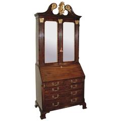 Fine Copy of a Mid-18th Century Mahogany Bureau Bookcase 7
