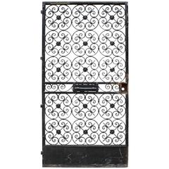 Antique Wrought Iron Pedestrian Gate 6