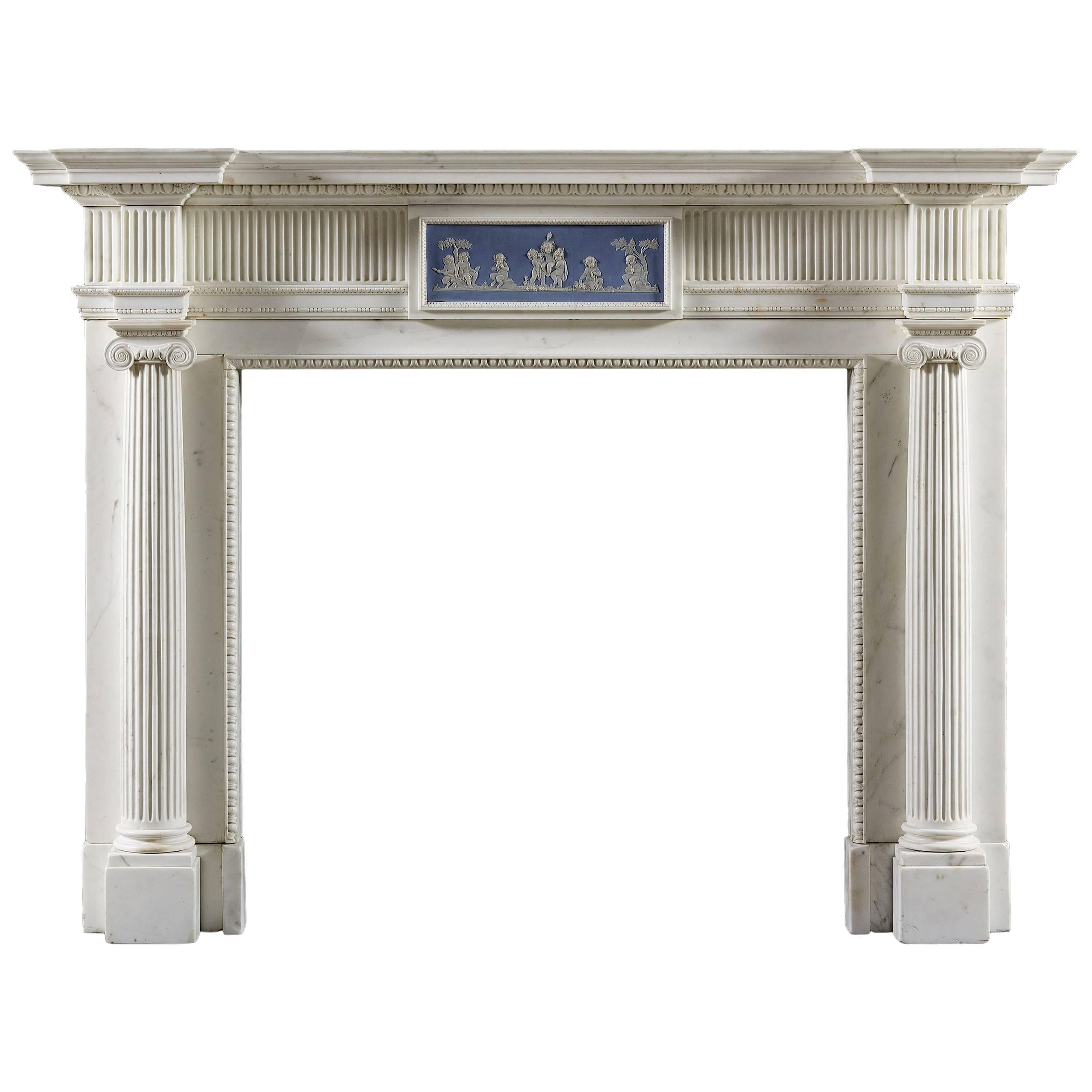 Late 18th Century, Early 19th Century Neoclassical Chimneypiece For Sale