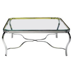 DIA Chrome and Brass Coffee Table