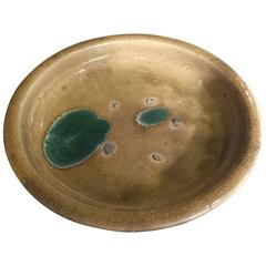Japan's Antique Artisan Palette Hand-Painted and Hand Glazed Plate, 19th Century