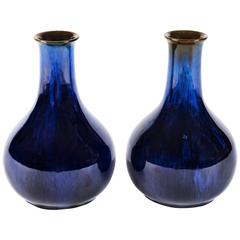 Antique Pair of Danesby Ware Vases by Bourne Denby of England