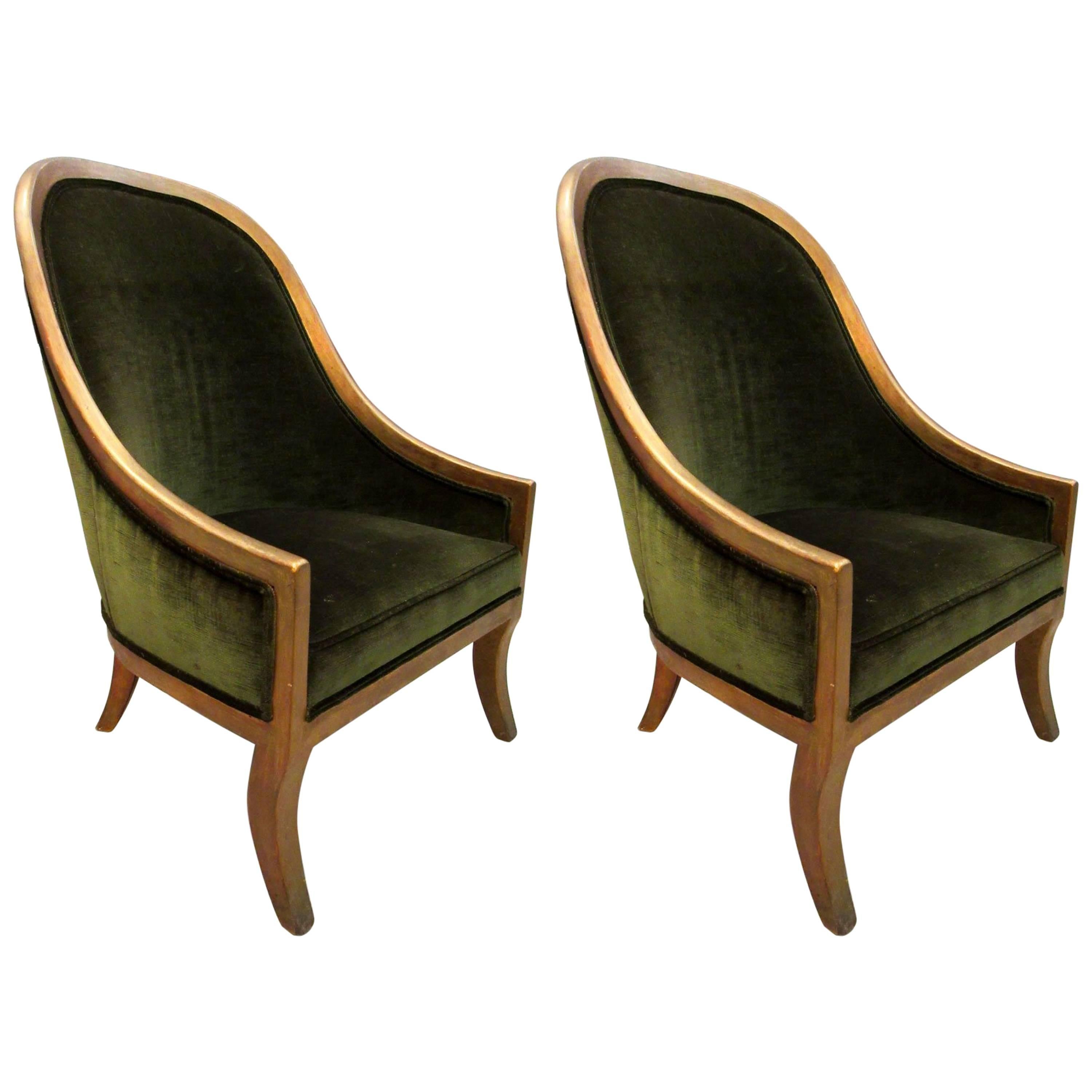 Pair of Slipper Chairs by B. Altman