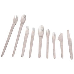 Early and Complete Set of AJ Flatware by Arne Jacobsen for A. Michelsen, Denmark