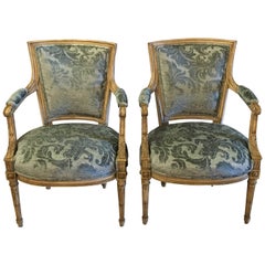 Pair of Jansen Louis XVI Style Chairs
