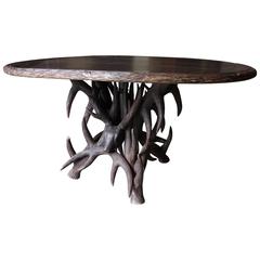 Black Forest Style Oval Table