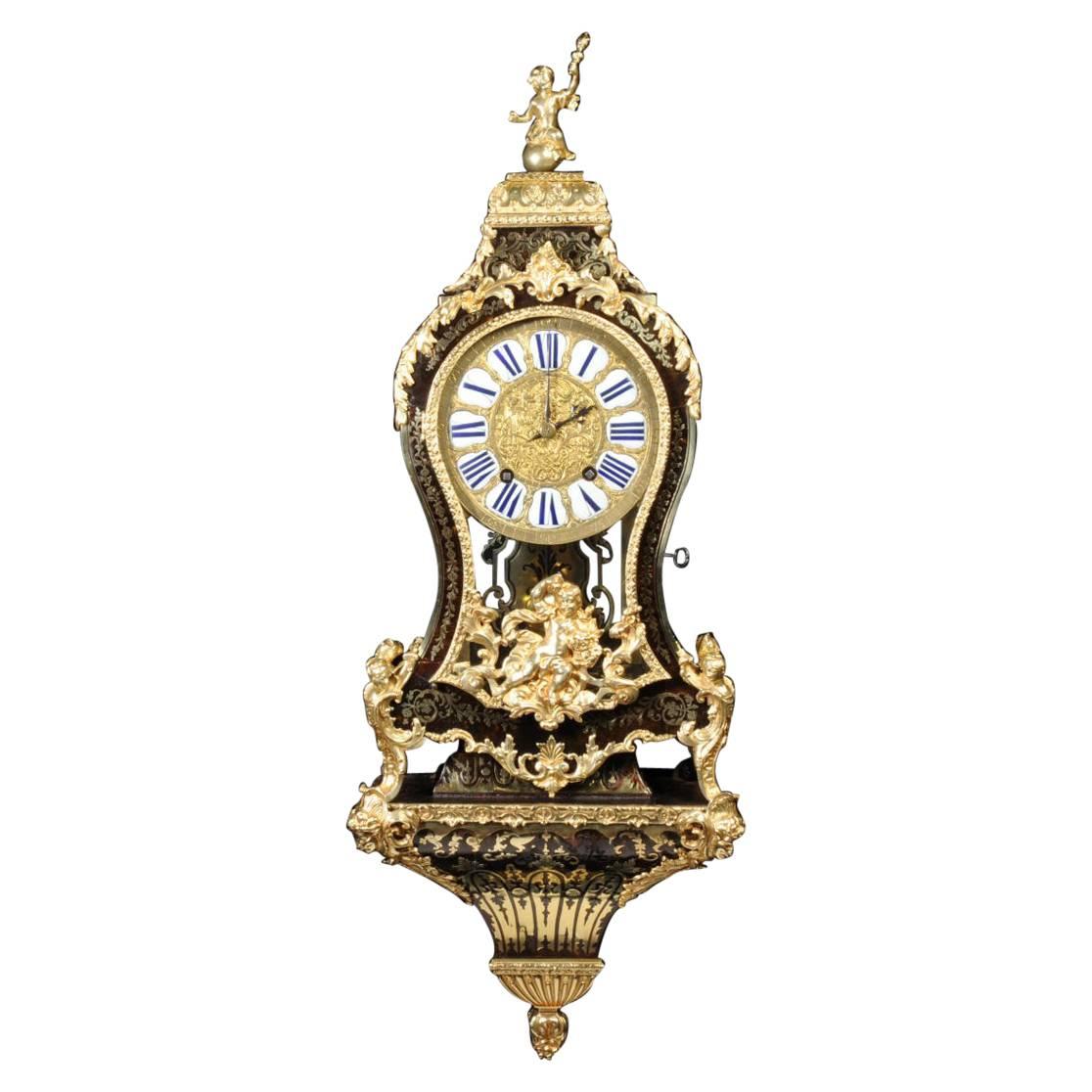Exquisite Boulle Bracket Clock with Original Verge Escapement by Admyrauld Paris