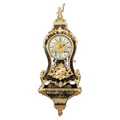 Exquise horloge à support Boulle avec échappement à verge d'origine par Admyrauld Paris