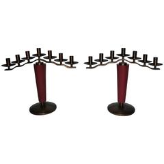 Candleholders in the Manner of Jean Royère