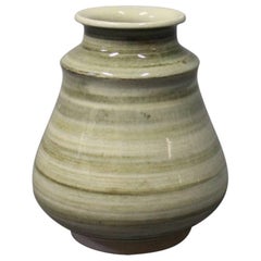 Ceramic Vase with a Green Glaze by Höganäs, 1960s