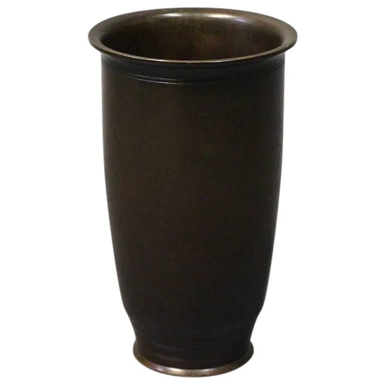 Vase of Patinated Bronze by Just Andersen, No.: B67, 1930-1940s