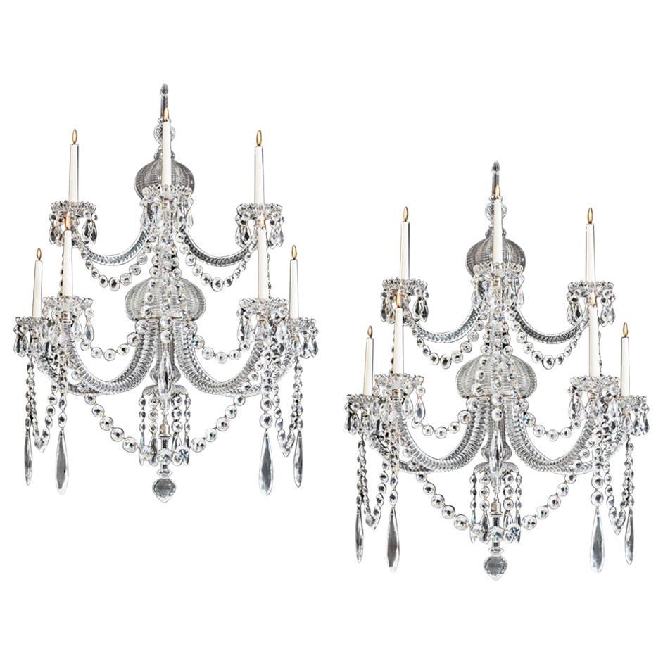 Magnificent Exceptionally Large Pair of Victorian Wall Lights by Perry & Co For Sale