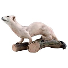 Dahl Jensen number 1121 Ermine or stoat porcelain figurine