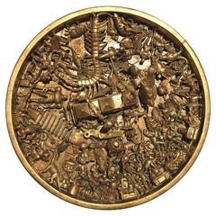 Toy Art Medallion in Gold by J. Santamar 11