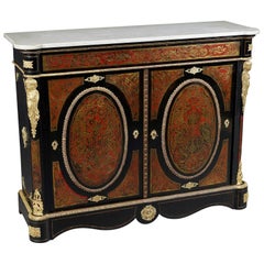 19th Century Napoleon III Salon Boulle Commode Cabinet