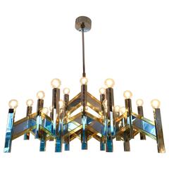 Chandelier by Sciolari, Italy, 1970s