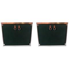 Pair of 1970s Commodes by Guido Faleschini for Hermès