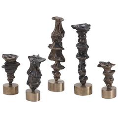 Kristin Victoria Barron Bronze Candlesticks 6