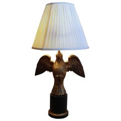 Carved Gilt Wood Stylized Eagle Lamp 7