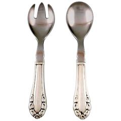 Georg Jensen Lily of the Valley Silver Salad Servers